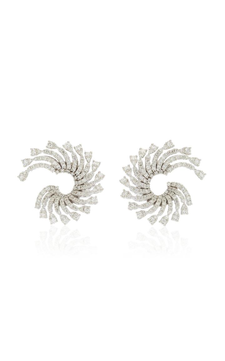 Moda Operandi Yeprem 18k White Gold Inside Out Earrings
