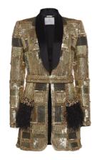 Ralph & Russo Embellished Silk Tuxedo Jacket