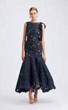 Moda Operandi Oscar De La Renta Peplum-hem Silk-blend Dress
