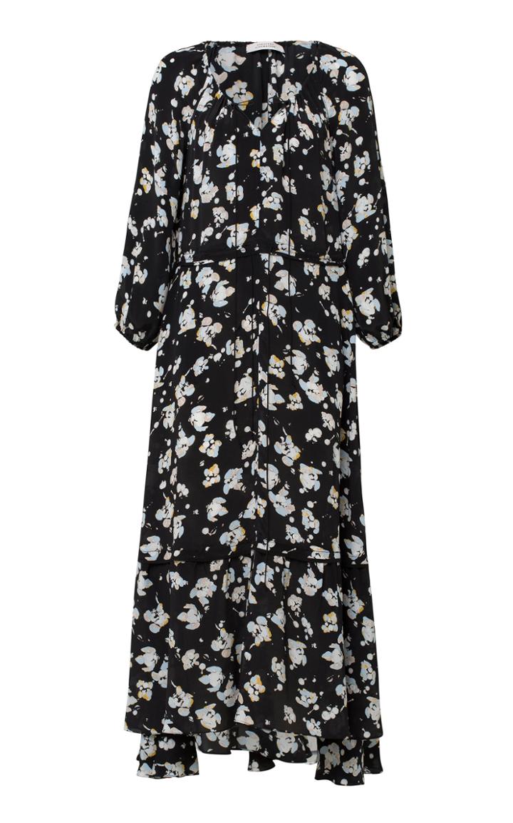Dorothee Schumacher Artistic Blossoms Printed Crepe De Chine Maxi Dress