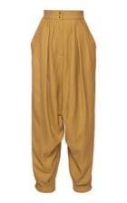 Alberta Ferretti Draped Twill Pants
