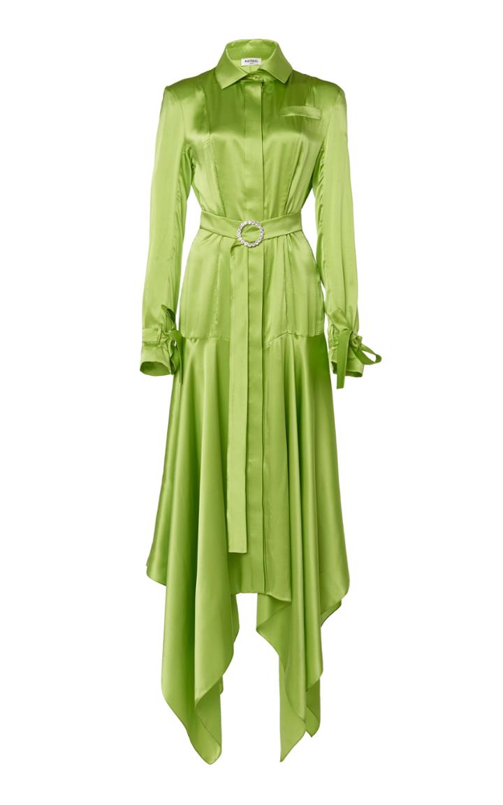Matriel Drop Waist Silk Dress