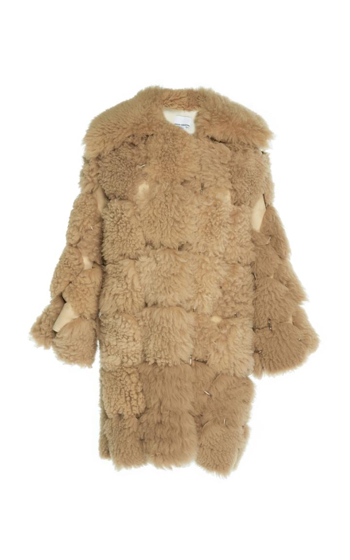Paco Rabanne Shearling Patch Coat