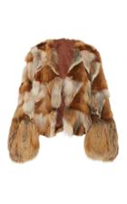 Anna Sui Pachwork Fox Fur Coat