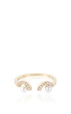 Ruifier Elements Gold Pearl Eyes Ring