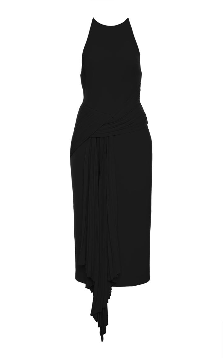 Acler Bercy Draped Jersey Midi Dress