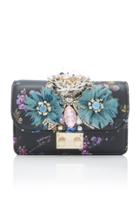 Gedebe Mini Clicky Clutch With Printed Flowers