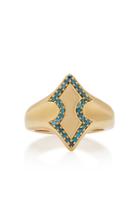 Ilana Ariel Adina 18k Gold Diamond Signet Ring
