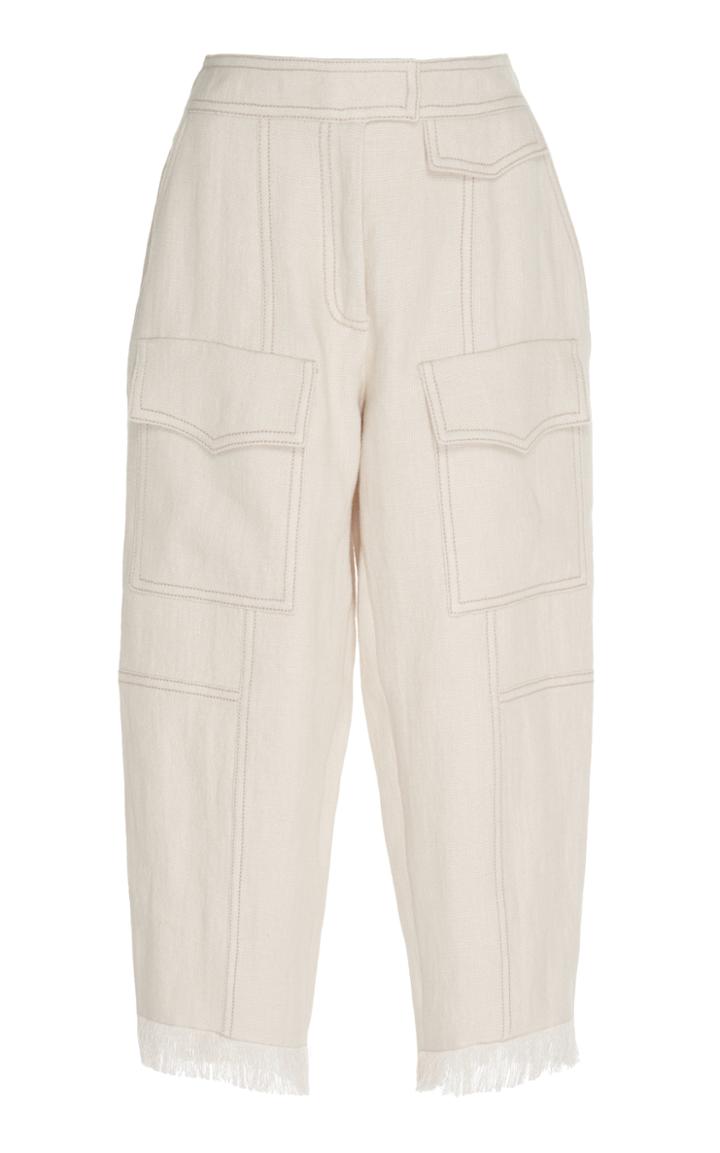 Andrew Gn Cropped Linen Pant