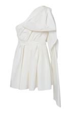 Moda Operandi Carolina Herrera Bow-detailed One-shoulder Silk Faille Mini Dress