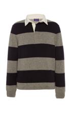 Ralph Lauren Purple Label Striped Rugby Pullover