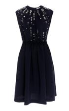 Dice Kayek Gem Embellished Crepe Cocktail Dress