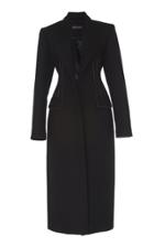 David Koma Corset Wool Coat