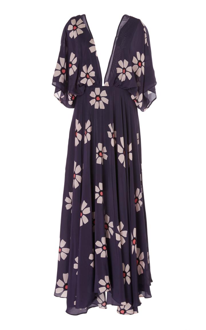 Moda Operandi Leal Daccarett Serena Silk-crepe De Chine Dress Size: 0