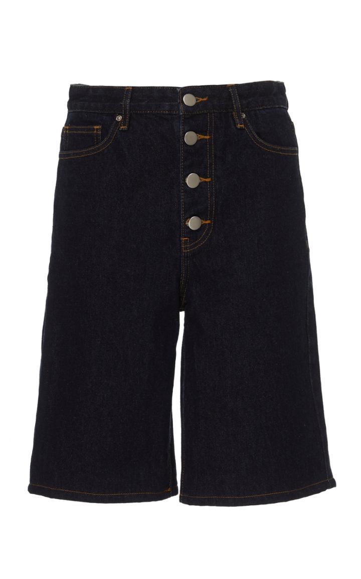 Georgia Alice Rigid High-rise Straight-leg Jean Shorts