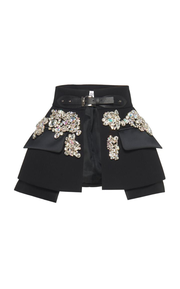 Dice Kayek Embellished Overlay Skirt