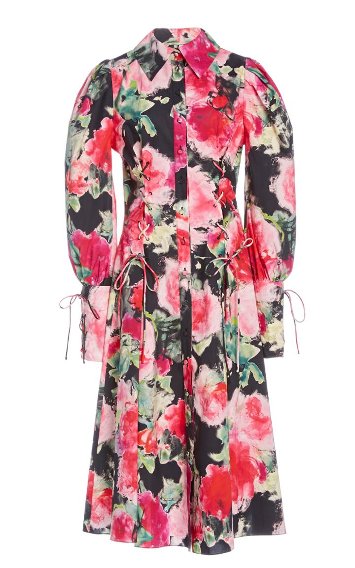 Moda Operandi Marchesa Printed Cotton Dress