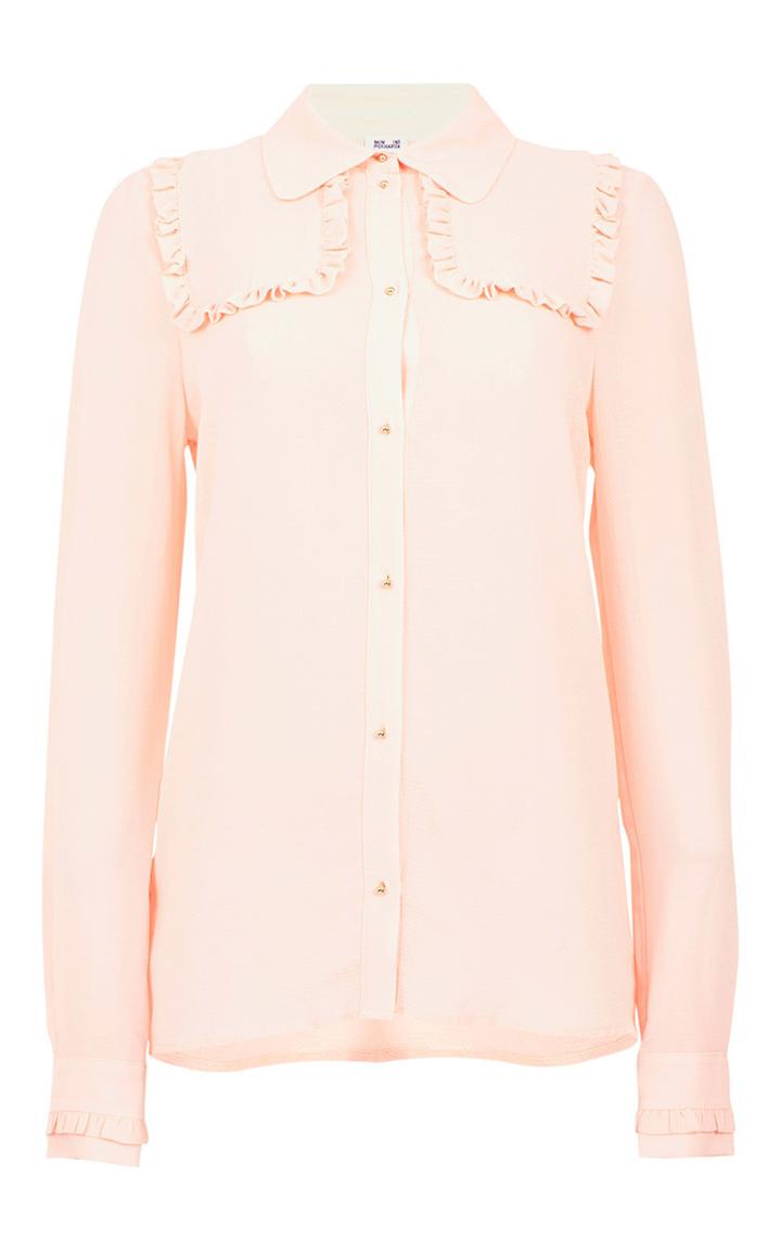 Baum Und Pferdgarten Magena Peach Cream Ruffled Blouse