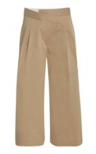 Monse Cropped Pleated Stretch-cotton Wide-leg Pants