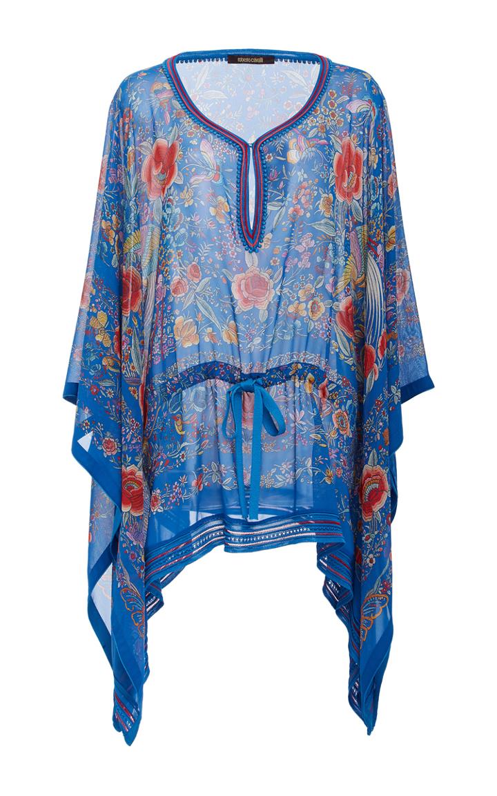 Roberto Cavalli Celeste Drawstring Caftan