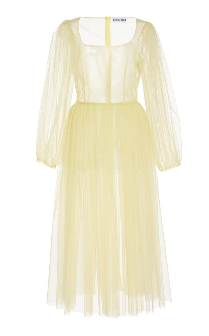 Molly Goddard Bronwyn Chiffon Empire Dress