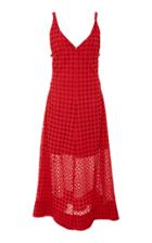 Cult Gaia Elle Lattice Cotton Dress