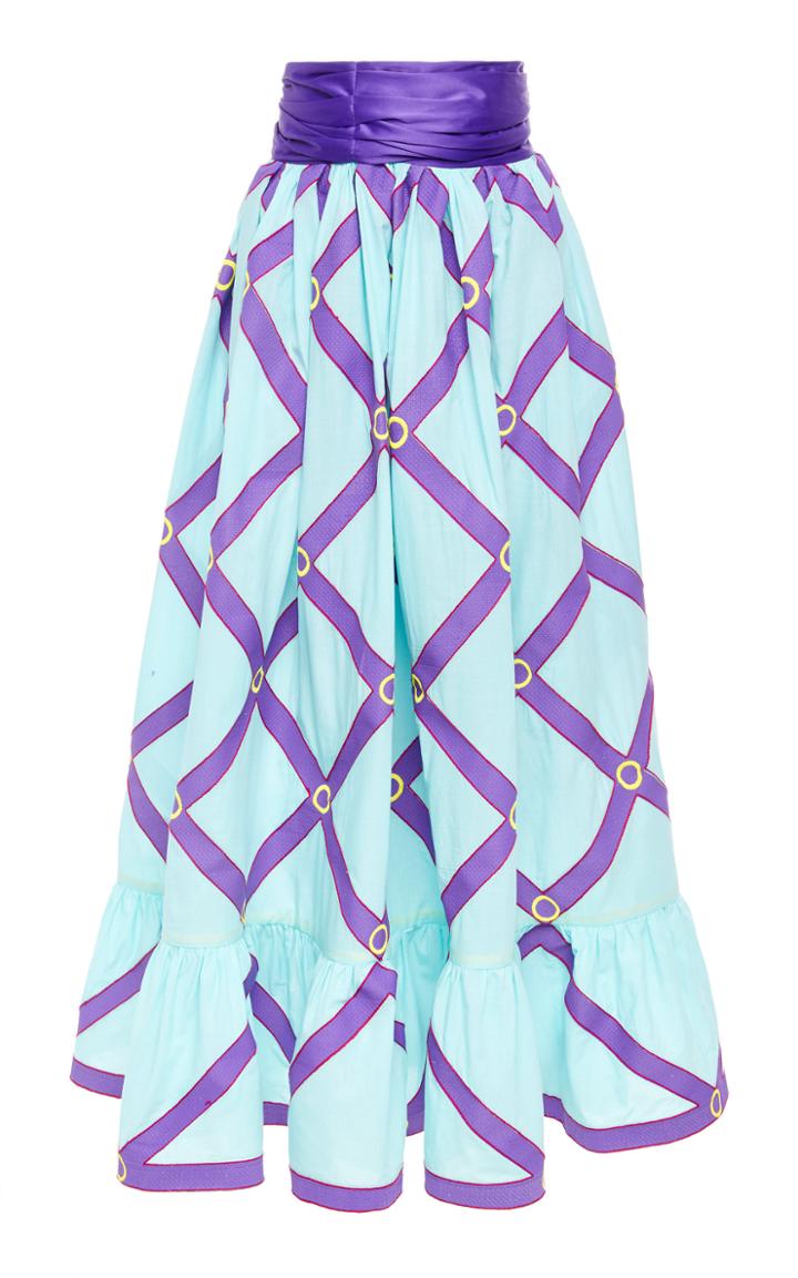 Yuliya Magdych Doll Fully Embroidered Maxi Skirt