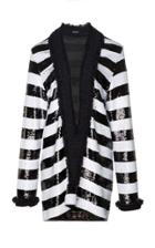 Balmain Sequin V-neck Sweater