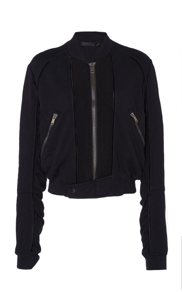 Haider Ackermann Jersey Paneled Bomber