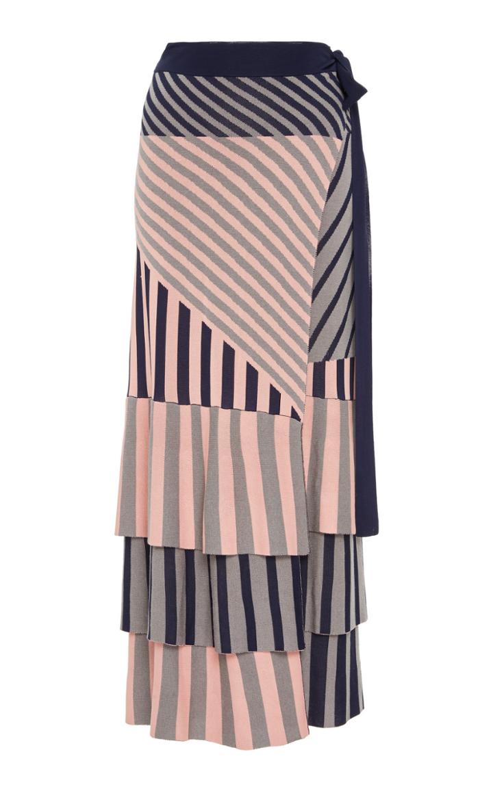 Tabula Rasa Seddrat Striped Wrap Skirt