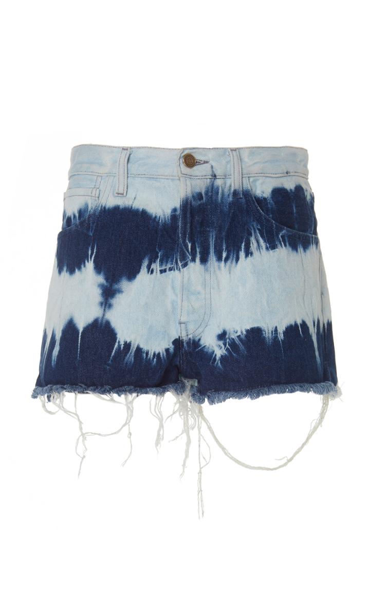 Alanui Tie Dye Denim Shorts