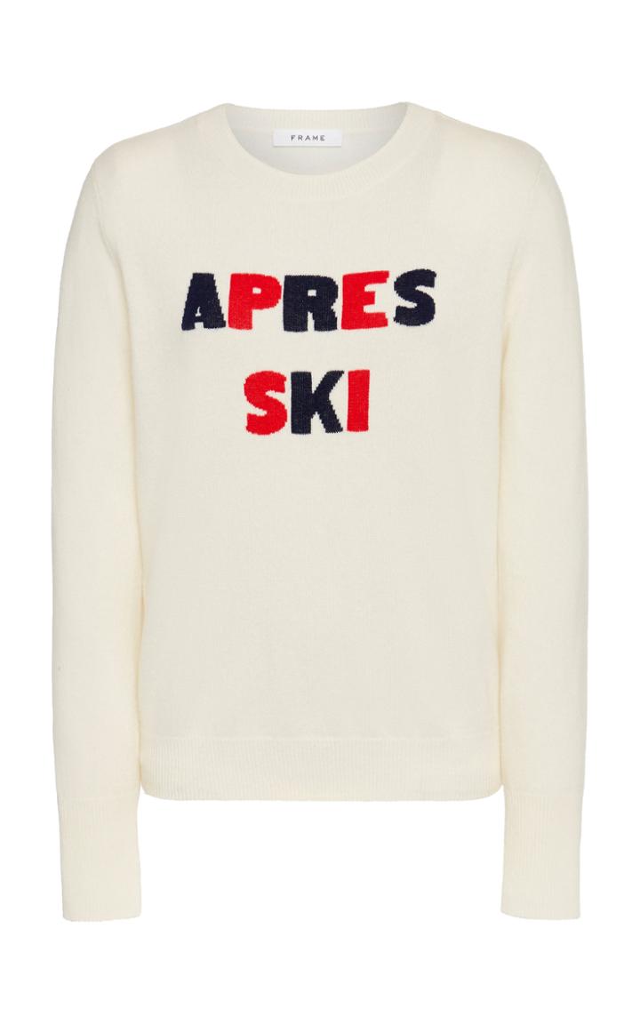 Frame Apres Ski Intarsia-knit Cashmere-blend Sweater Size: Xs