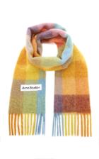 Acne Studios Vally Oversized Fringed Plaid Wool-blend Scarf
