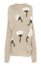 Tuinch Mohair-blend Flower Sweater