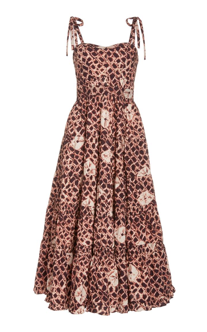 Ulla Johnson Eryn Pleated Cotton Dress