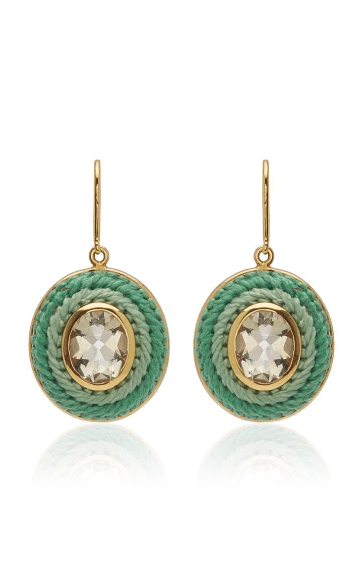 Moda Operandi Maria Frering Dgrad Mint Oval Earrings
