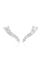 Lynn Ban Jewelry Larvae Sterling Silver Diamond Earrings