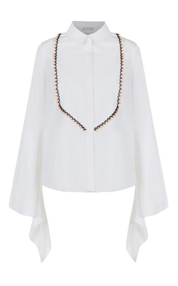 Zeynep Tosun Cocktail Sleeve Cotton Blouse