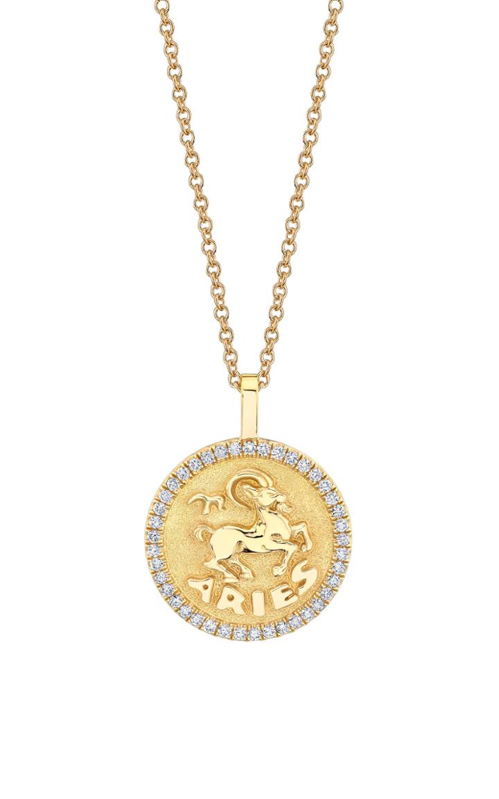 Moda Operandi Anita Ko 18k Yellow Gold Aries Zodiac Necklace