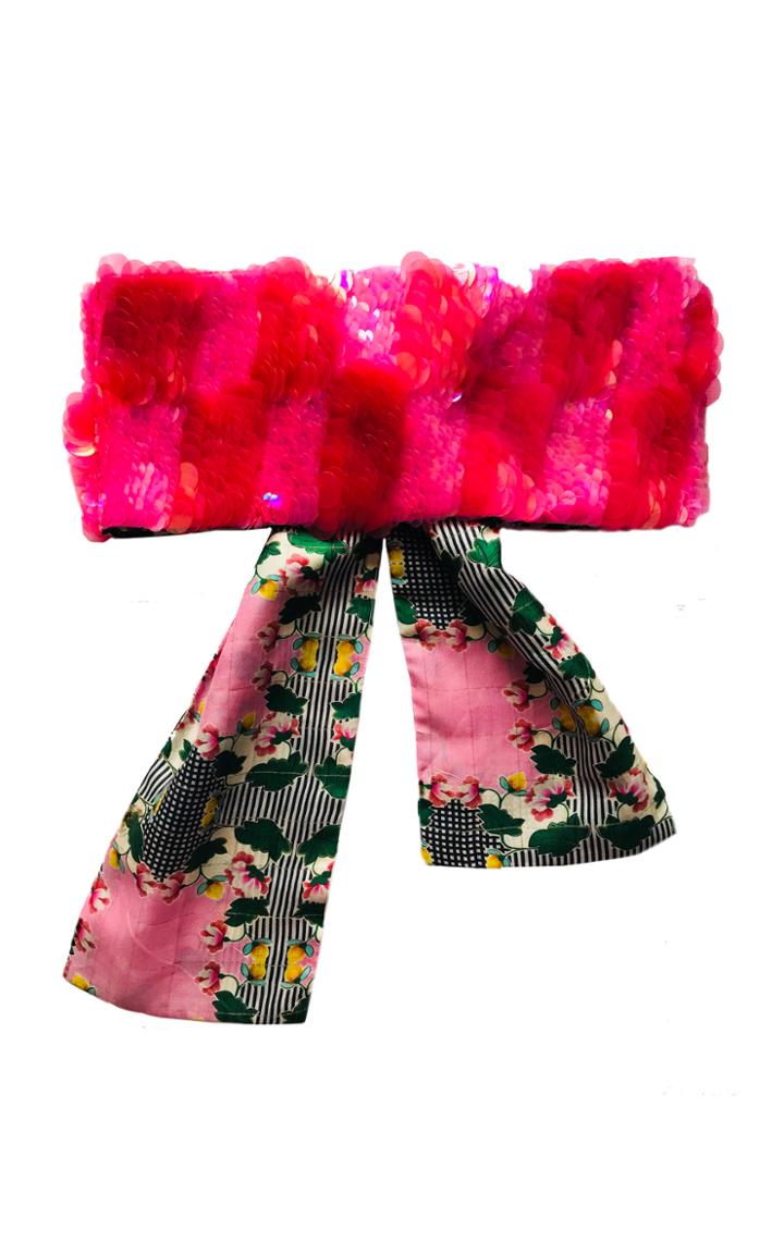 Roopa Anandi Sequined Tie Bandeau