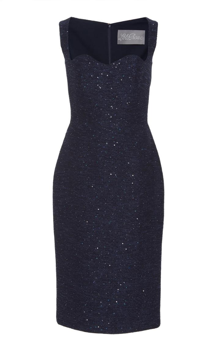 Lela Rose Wave Front Sheath