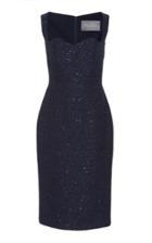 Lela Rose Wave Front Sheath