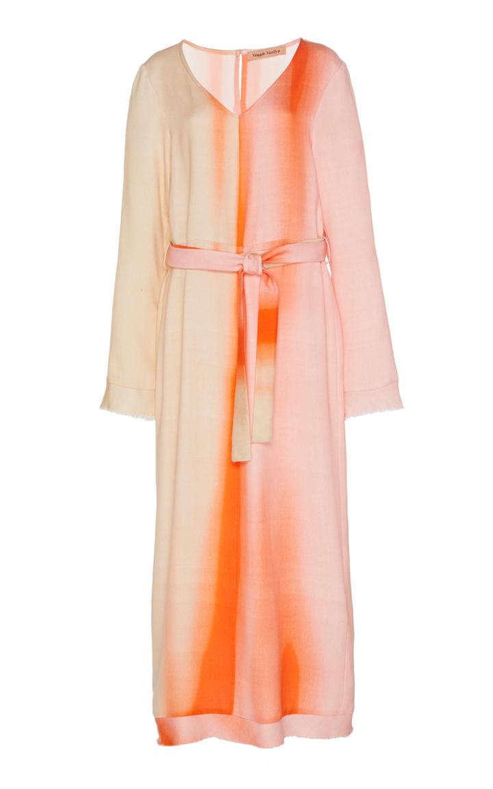 Maggie Marilyn Cocktail Hour Printed Tencel Midi Dress Size: 6