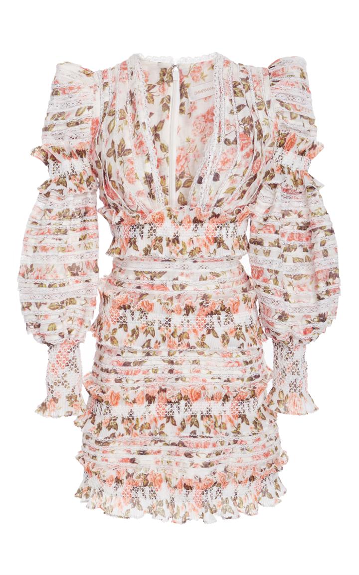 Zimmermann Sunny Smocked Mini Dress
