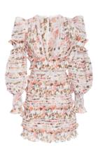 Zimmermann Sunny Smocked Mini Dress