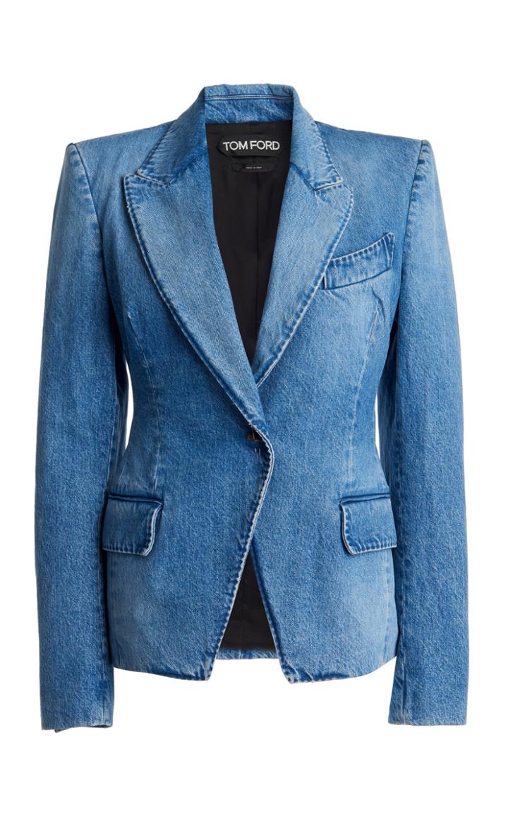 Moda Operandi Tom Ford Olympia Single-breasted Denim Blazer