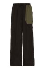 Moda Operandi Preen By Thornton Bregazzi Celeste Contrast-pocket Side-snap Trousers