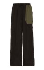 Moda Operandi Preen By Thornton Bregazzi Celeste Contrast-pocket Side-snap Trousers