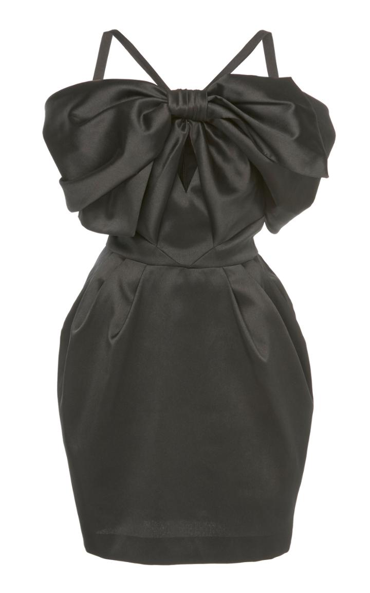 Zuhair Murad Mikado Bow Mini Dress