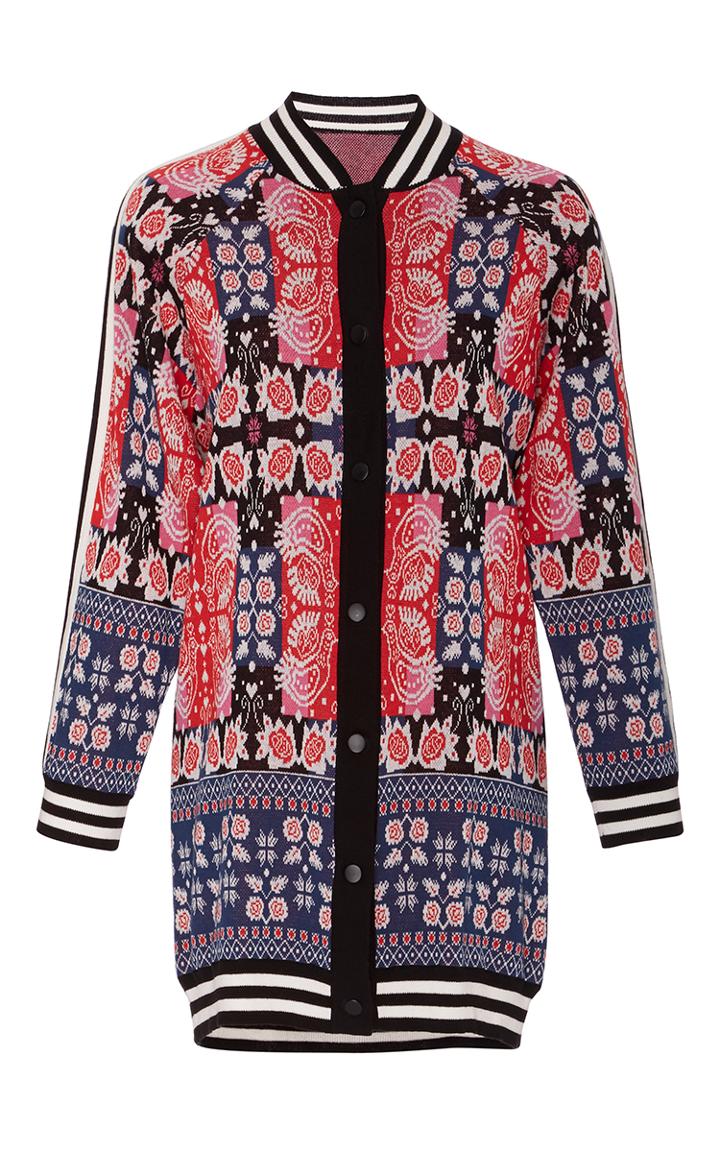Anna Sui Peacock Jacquard Cardigan